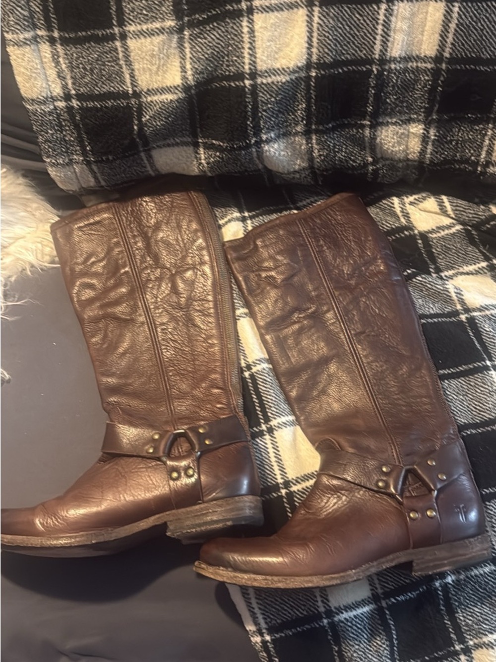 Frye Melissa harness boots